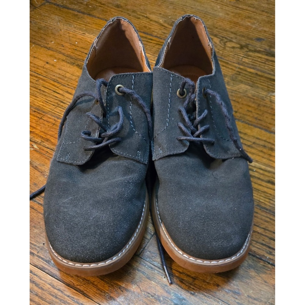 Tommy Hilfiger Mens Navy Blue Suede Derby Oxford Shoes Lace Up Size 9 US 42 EUR